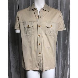 Versace Classic short sleeve button down shirt (M)